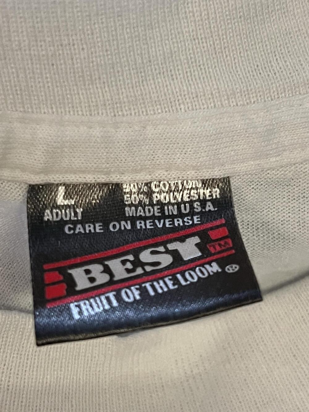 Vintage Fruit Of The Loom DARE Shirt Mens Large White Graduate Graphic Tee - Picture 6 of 7